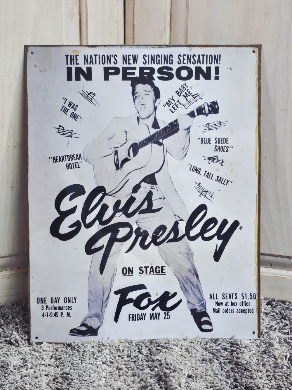COMING SOON Elvis Presley Vintage-Style Metal Wall Art